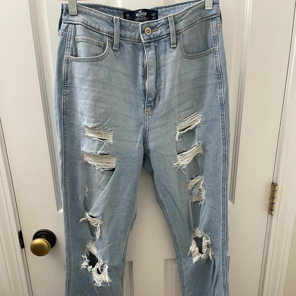 hollister mom jeans